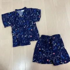 【美品】甚平　80 とんぼ柄　男の子浴衣
