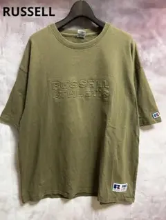 RUSSELL Tシャツ カーキ XL