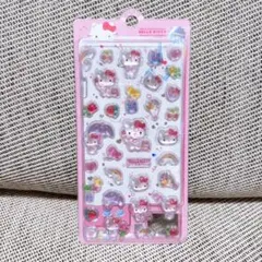 【海外限定・正規品】キティ50周年デザイン ボンボンドロップシール サンリオ