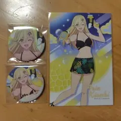 2.5次元の誘惑 ゲーマーズ 水着×バブルガン アリア 缶バッジ