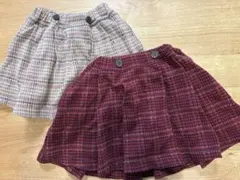 プティマイン　美品90.80センチ　2点セット　スカパン　チェック