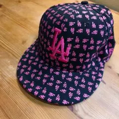 NEW ERA LA 総柄 ピンク キャップ ニューエラ HIPHOP