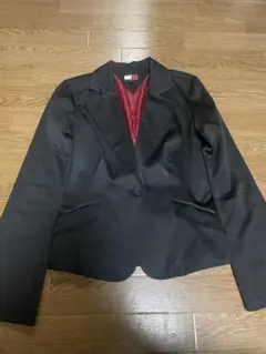 tommy jeans ブラック テーラードジャケット S/P