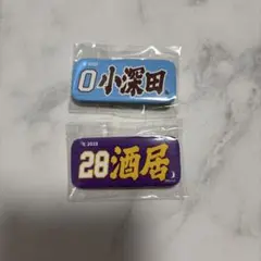 タオル型缶バッジ　小深田　酒井