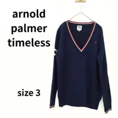 arnold palmer timeless　長袖Vネックニット　3　S-157
