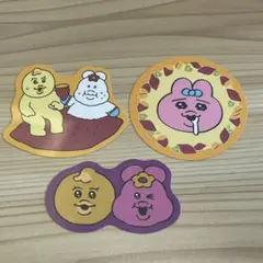 おぱんちゅうさぎスシローコラボ お芋ピック 3枚