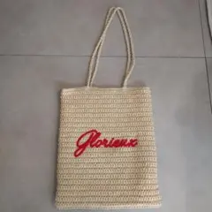 Glorieux ロゴ刺繍 ペーパー編み トートバッグのサムネイル