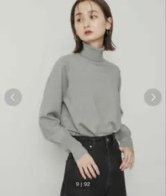 SENSE OF PLACE タートルネックラメセーター