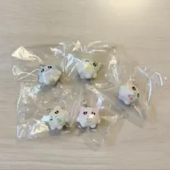 ぷちころハムちゃん フロッキーチャーム ガチャガチャ コンプリート 5個セット