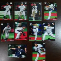 2019プロ野球チップスカード侍ジャパンキラレアサイン付き10枚セット