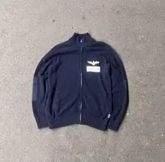 希少 00sAVIREX ドライバーズニット シティーボーイ ジップジャケット