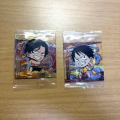 にふぉるめーしょん　ONE PIECEワンピース　エースルフィ　ウエハースシール