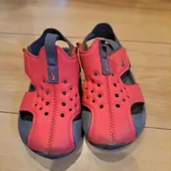 Nike キッズ サンダル 13C レッド/グレー