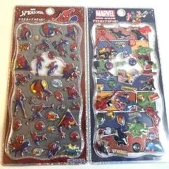 x*x様 MARVELスパイダーマン2種類セット☆プチドロップステッカー