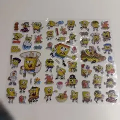 スポンジ・ボブ ぷっくりキャラクターシー ル3枚セット
