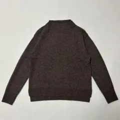 無印良品 ヤク混ウールモックネックセーター ダークモカブラウン Sサイズ
