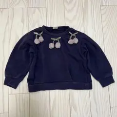 petit mine さくらんぼ　トレーナー　100