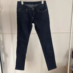 スキニーデニム ダークブルー