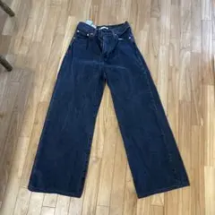 Ribcage Wide Leg デニム W25 L30 ブラック