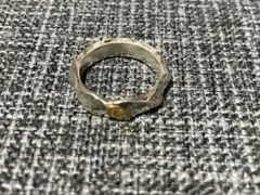マルコムベッツ9号リング 22k 一粒ダイヤモンド イエローゴールド