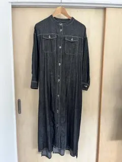 Bou Jeloud シャツワンピース 長袖 ウエストベルト付き