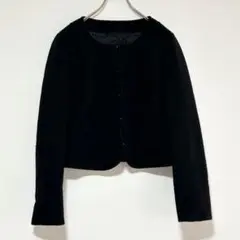 n0757【リフレクト】ノーカラージャケット 日本製 総裏 ストレッチ