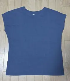 スムースコットンフレンチスリーブT（半袖） Sサイズ　ブルー