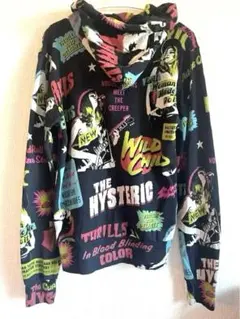 ヒステリックグラマー　パーカー　総柄　ジップアップパーカー　S