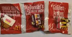 未開封 ＊ マクドナルド　フードストラップ　3種　2010年頃