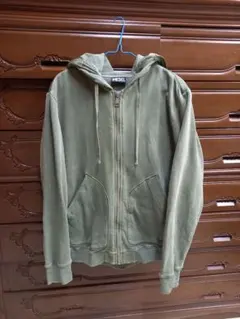 DIESEL 異素材切替 ジップパーカー　L