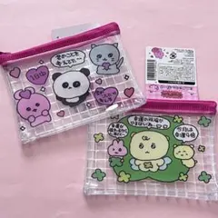 キャンドゥ チェゴシム ミニメッシュポーチ 2種セット メッシュポーチのサムネイル