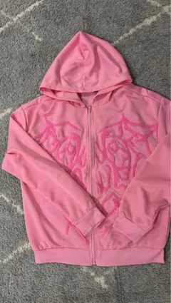 BoTT クラッシュ柄 ジップアップパーカー ピンク S - メルカリ