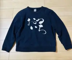 2bro. 筆文字推しウェア　おついち　スウェット Mサイズ ネイビー