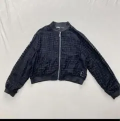 短丈！！ZARA シアーブルゾン M シースルー　ジャケット アウター