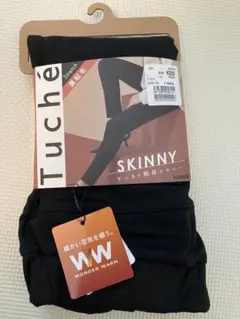 新品　GUNZE　Tuche　スキニー　 Lサイズ　裏起毛　トゥシェ　ブラック