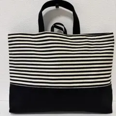 レッスンバッグ ハンドメイド ストライプ