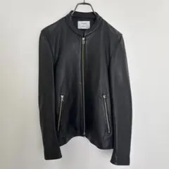R00531 ステュディオス レザージャケット ラムレザー シングル ライダース