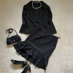 エムズグレーシー セットアップ 黒 フォーマル スーツ セレモニー 卒業式