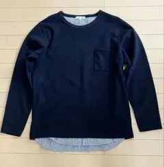 GLOBAL WORK ネイビー 長袖カットソー