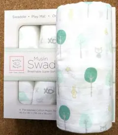 子育てに大活躍‼️大、大人気動物と森柄⭐️スワドルデザインズおくるみお雛巻き