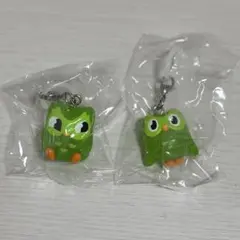 デュオリンゴ duolingo ガチャガチャ めじるしアクセサリー2個セット