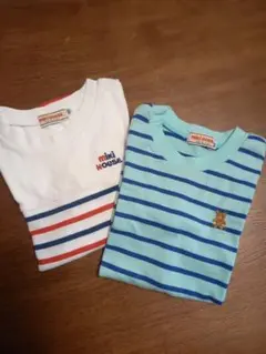 MIKI HOUSEボーダTシャツ2枚セット！