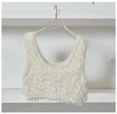 todayful FringeKnitBustierフリンジ ニット ビスチェ