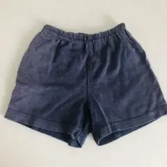 ファミリア　ショートパンツ　ネイビー　80