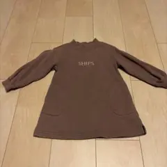 SHIPS スウェットワンピース ブラウンのサムネイル