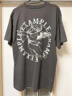 EXAMPLE エンジェル Tシャツ チャコールL