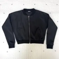 ANAP ブラック ジップアップ ブルゾン レディース　フリーサイズ