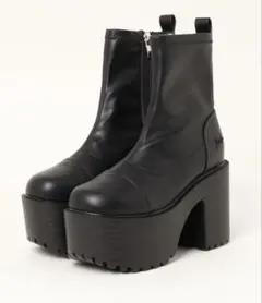 【新品未使用】YOSUKE 厚底ストレッチショートブーツ