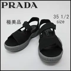 ■ a696 PRADA【プラダ】 スポーツサンダル ブラック *