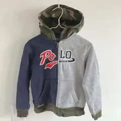 Polo Ralph Lauren 110cm ジップアップパーカー グレー